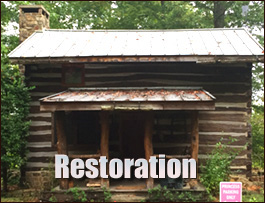 Historic Log Cabin Restoration  Woodbridge, Virginia